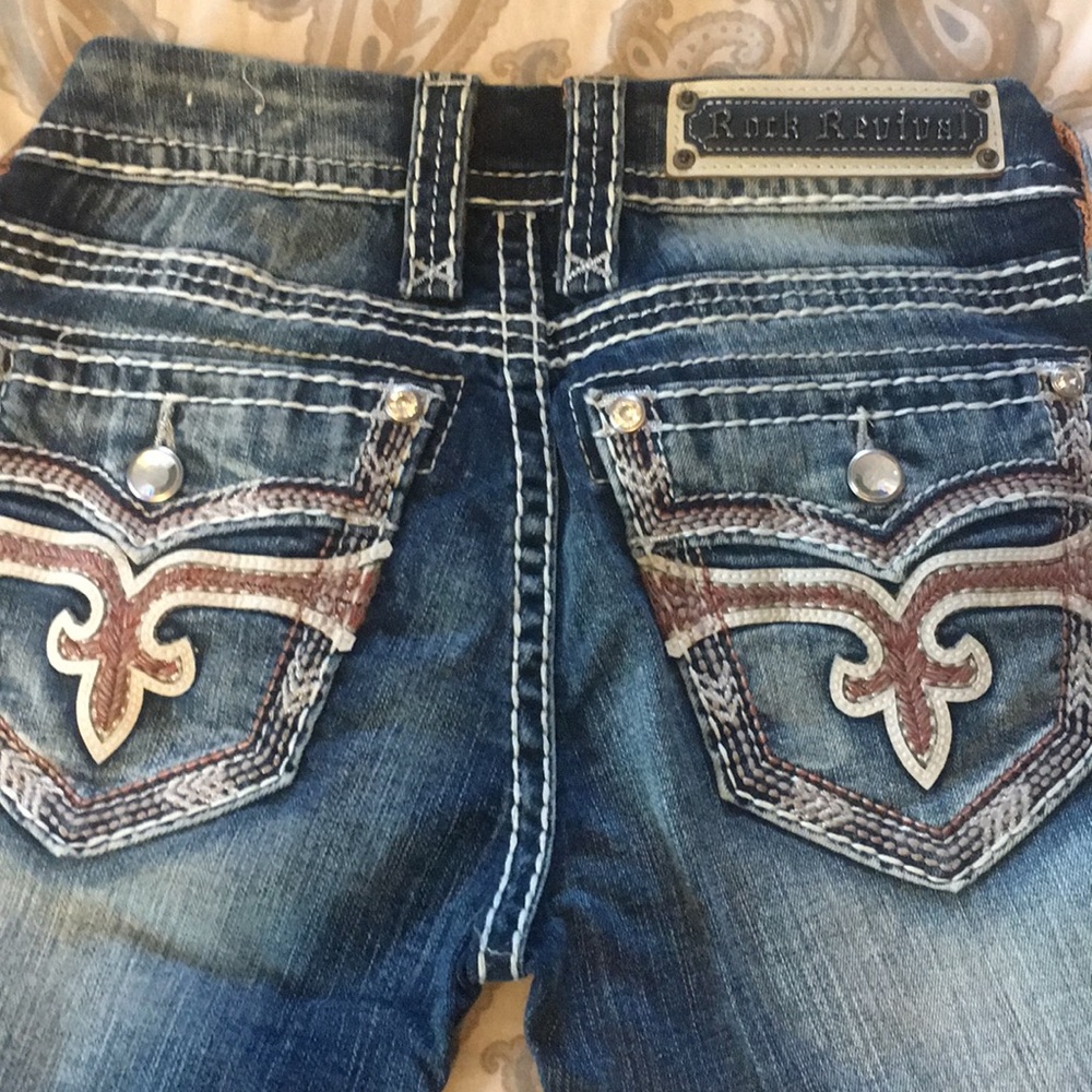 Rock Revival ankle skinny jeans size 25